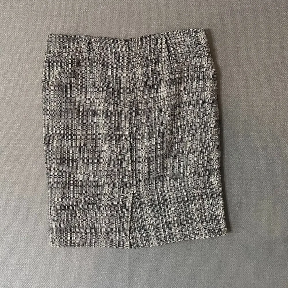 Talbots Skirt Women’s Size 14 Gray Black Tweed Look Lined
